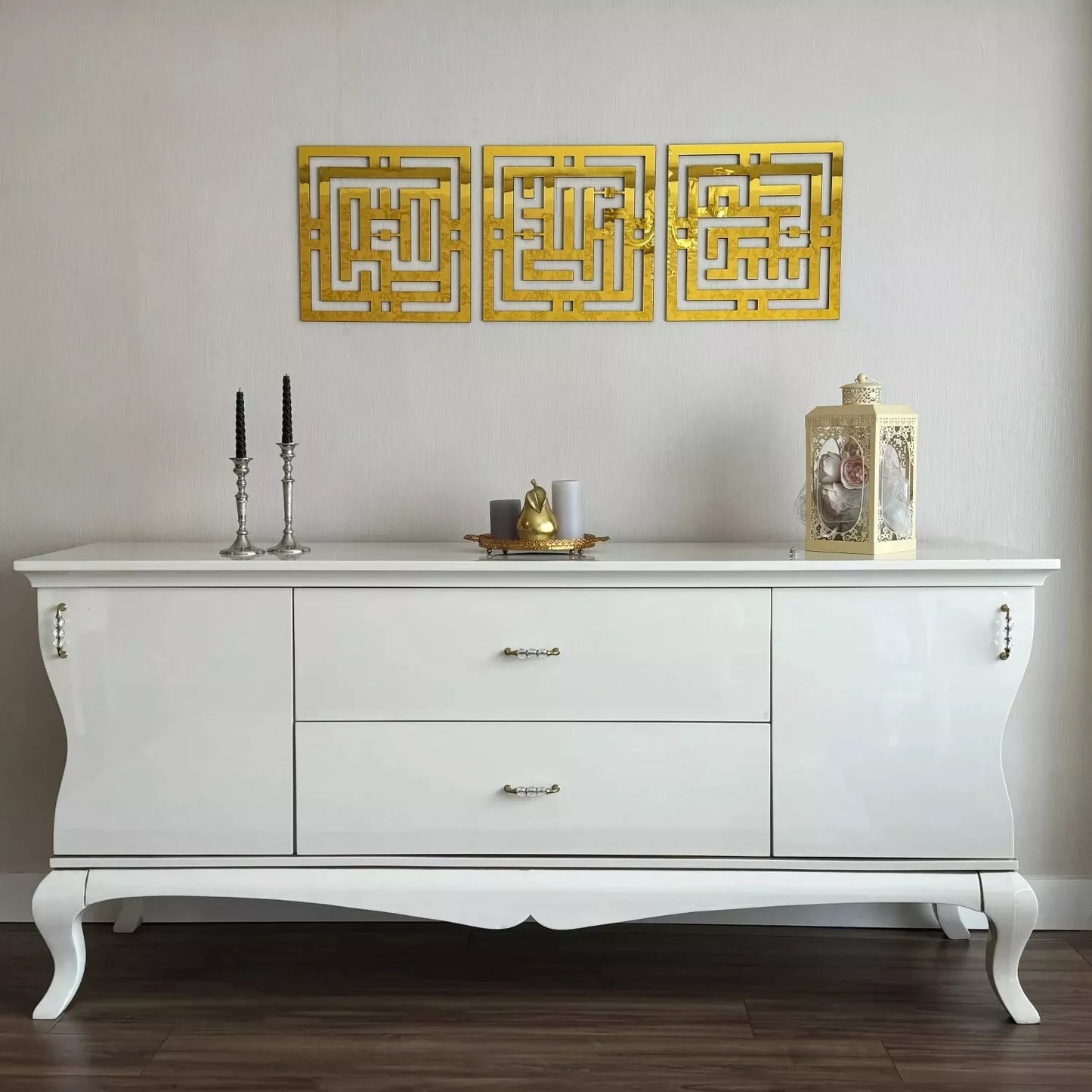 KUFIC DESIGN SET OF 3, Subhanallah, Alhamdulillah, AllahuAkbar