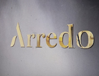 3mm Self Adhesive Mirror Gold Logo Sign, Custom Gold Mirror Signage, Personalized Office Decor, Branding Wall Sign, Gold Sign for Office