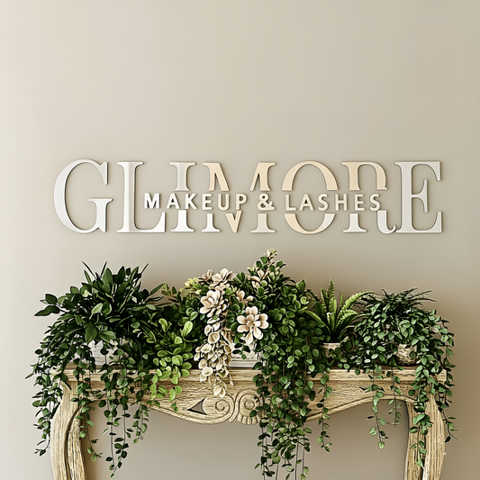 Custom 3D Mirror Logo Wall Sign - Personalized Acrylic Business Name Decor