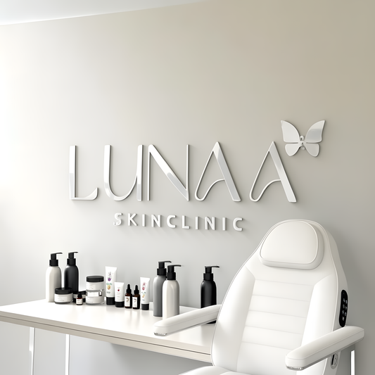 Custom Acrylic 3D Salon Sign - Glossy Wall Decor for Skin Clinic & Spa
