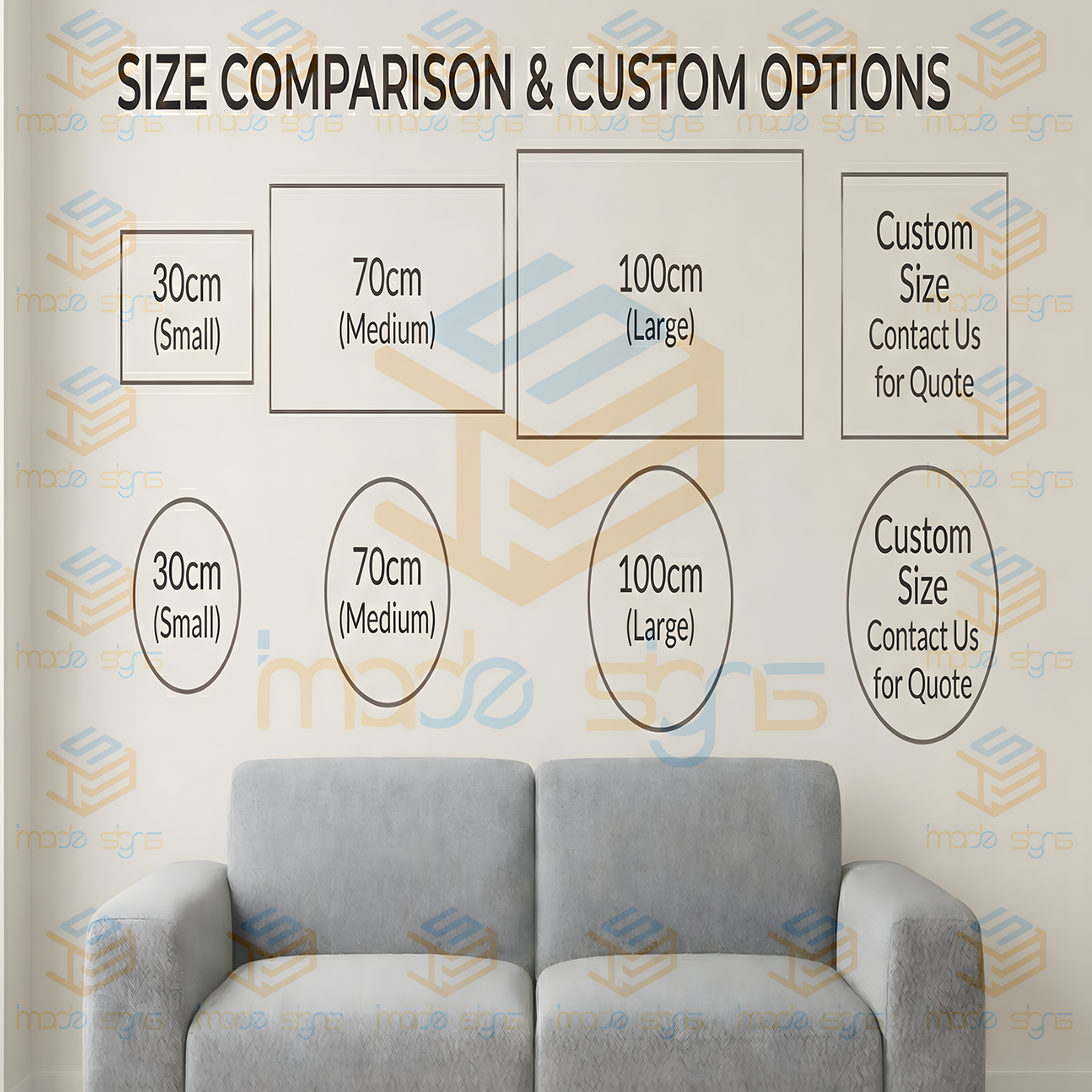 Custom 3D Acrylic Business Name Wall Sign (Salon & Spa)