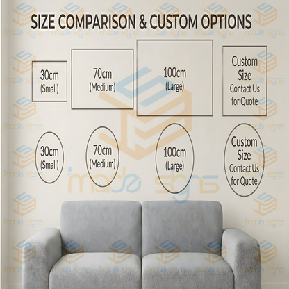 Custom 3D Acrylic Business Name Wall Sign (Salon & Spa)