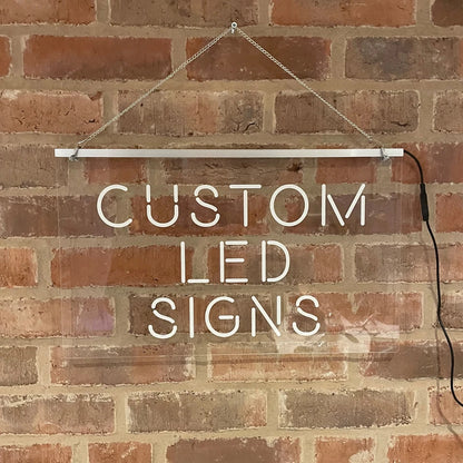 Custom LED Neon Look Sign Personalised Light Up Illuminated Bar Man Cave Sign