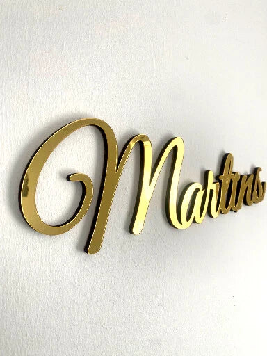 Shinny Acrylic Name Sign Personalized Name Wall Decor Birthday Nursery Name sign