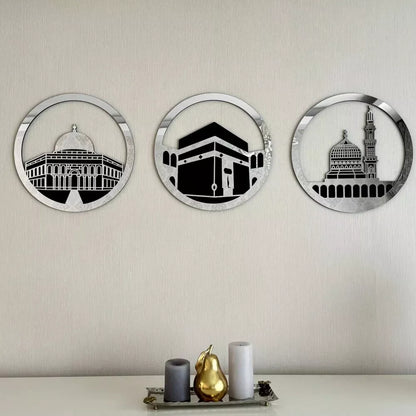 Masjid Al Aqsa Masjid Al-Haram Masjid An-Nabawi Islamic Wall Art - New Design