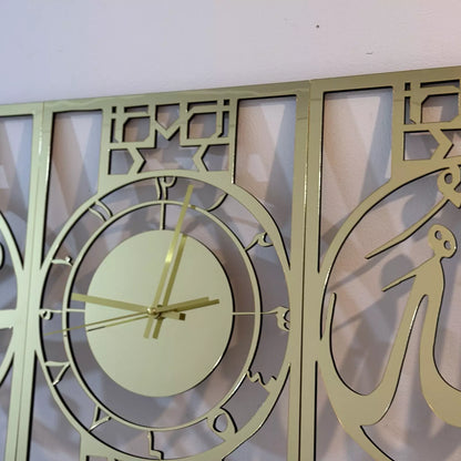 Allah Muhammad Clock Design, Islamic Wall Art