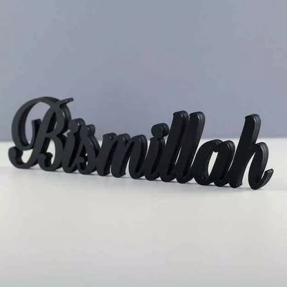 Bismillah, Alhamdulillah, MashAllah Latin Islamic Tabletop Art Decor - Eid Gift